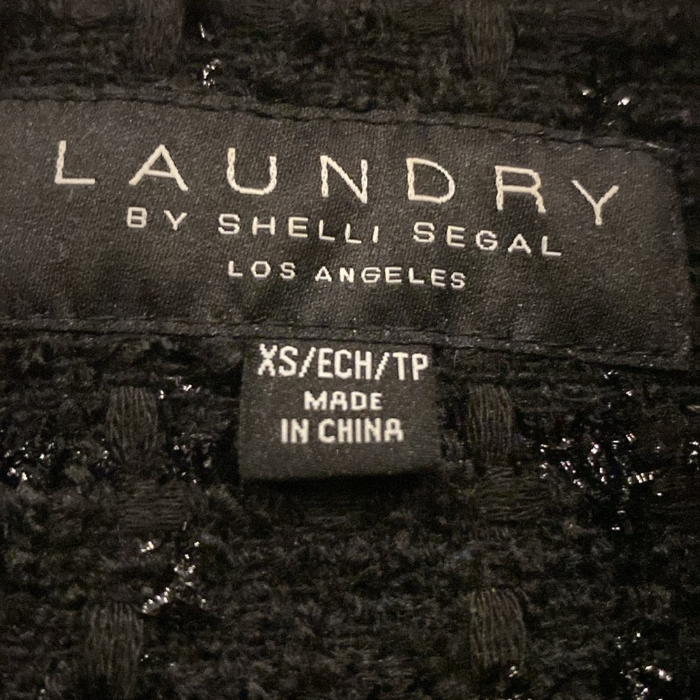 NWOT LAUNDRY BY SHELLI SEGAL WOMEN’S SINGLE-BREASTED SKIRTED TWEED COAT. - Picture 10 of 16